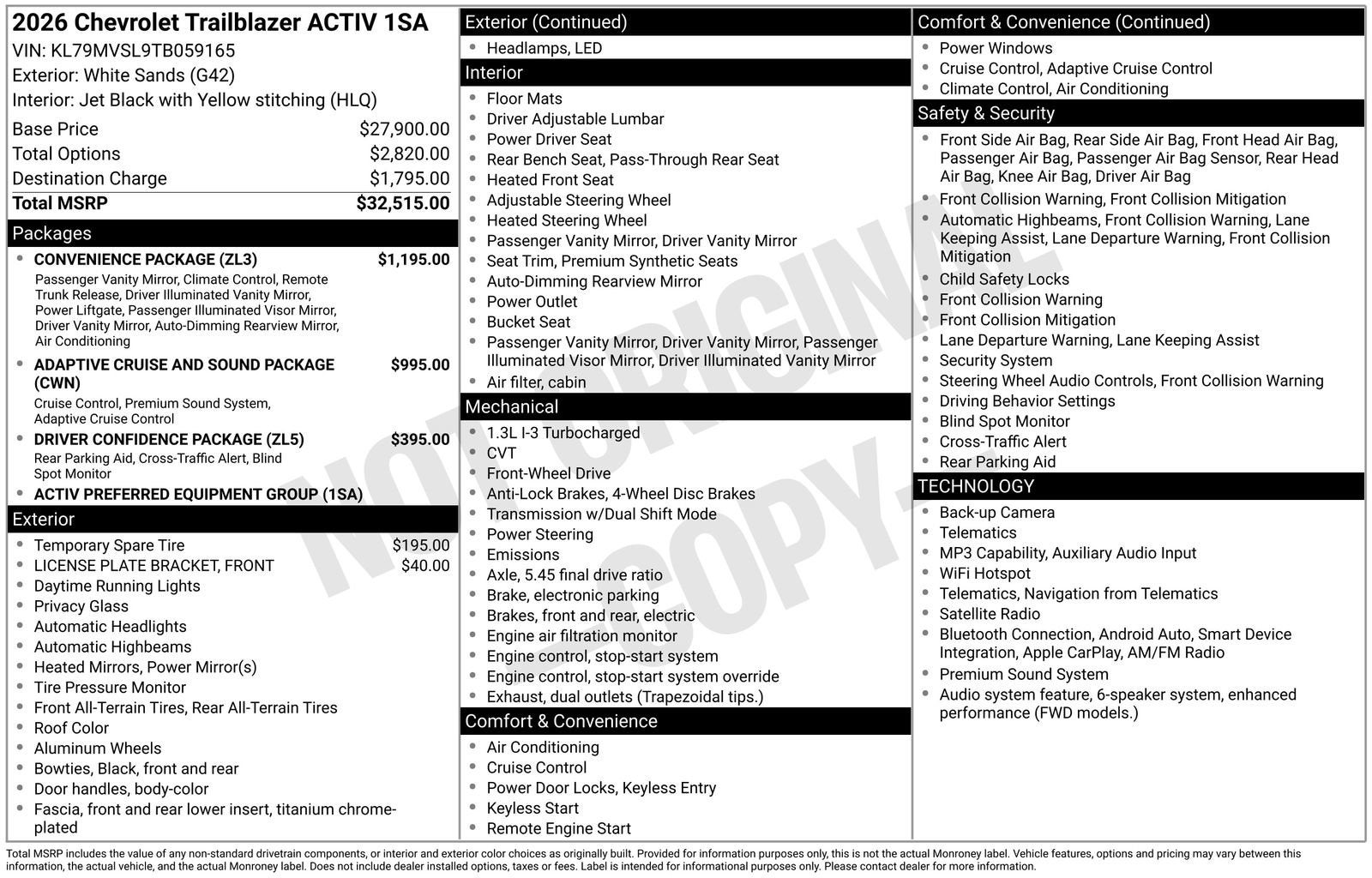 2026 Chevrolet Trailblazer Activ - Photo 10